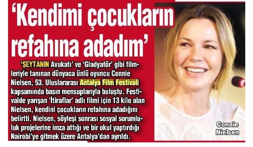 Habertürk Magazin: "Kendimi Çocukların Refahına Adadım"