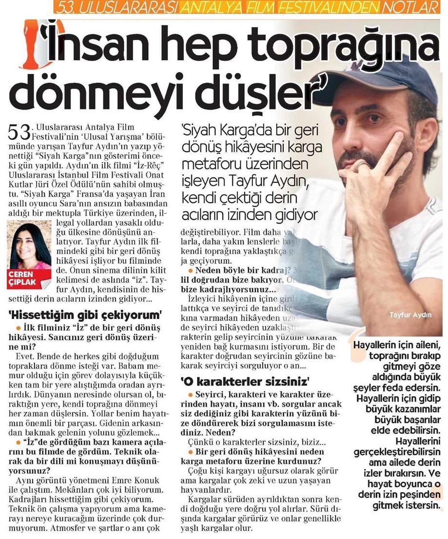Cumhuriyet: "İnsanlar Hep Toprağına Dönmeyi Düşler"