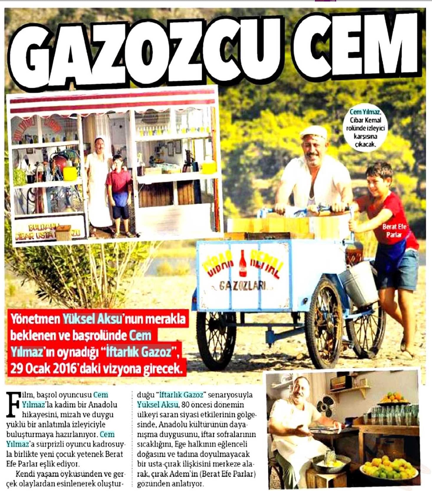 Hürriyet Kelebek- "Gazozcu Cem"